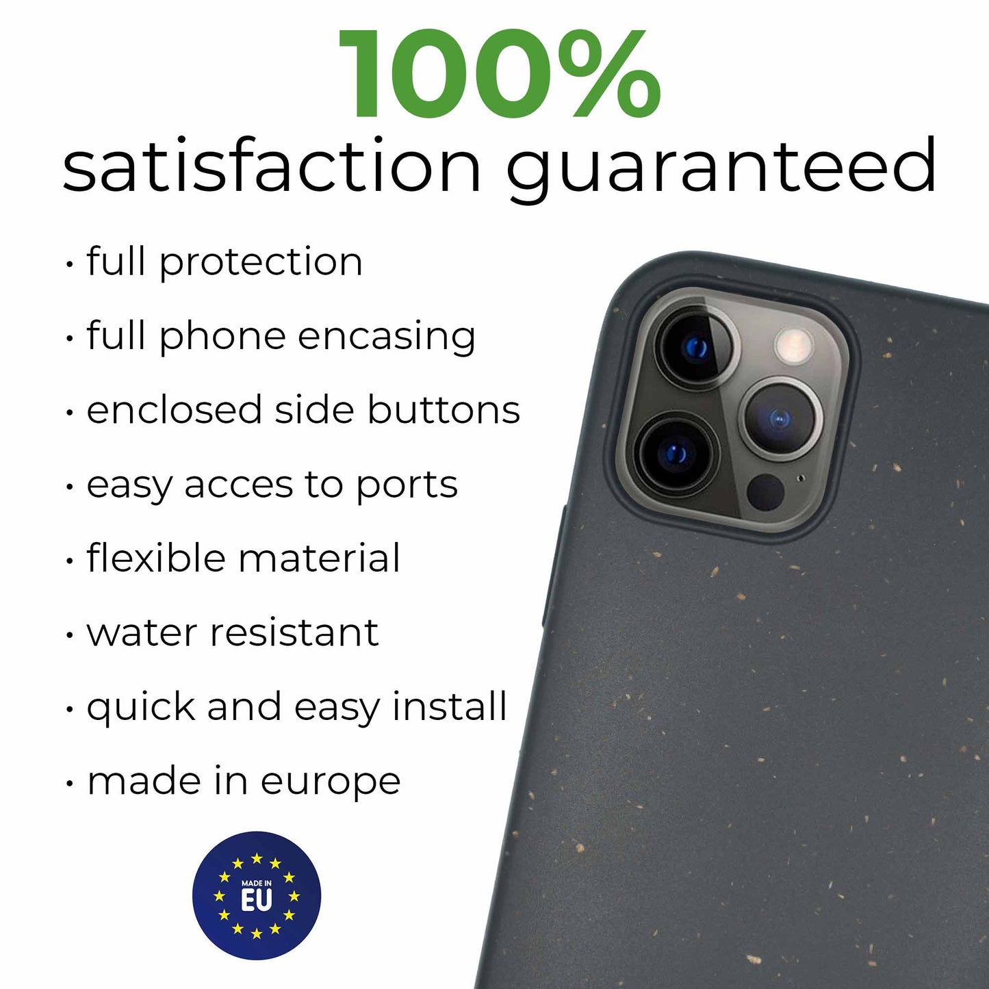 EcoShell Biodegradable phone case - Black